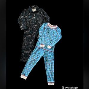 Boys 2 Piece Long Sleeve Pajama Bundle Set in Size 5/6 and 6